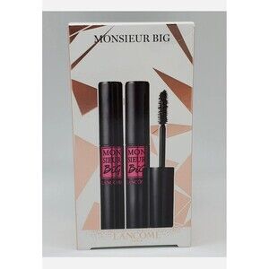 LANCOME Monsieur Big Bold Lash 2 Piece Set Black Mascara NEW FULL SIZE